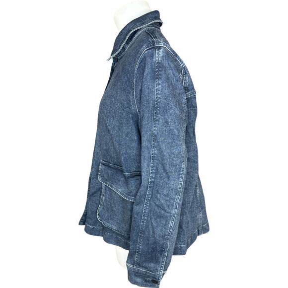 Me by Jennie Garth The Dylan Denim Jacket Washed Grey Blue Wash 1X NWT - Picture 4 of 14